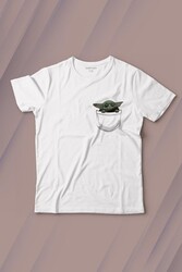 Baby on Board Yoda Star Wars Yeşil Bebek Mandalorian 3 Cep Baskılı Tişört Çocuk T-shirt - Thumbnail