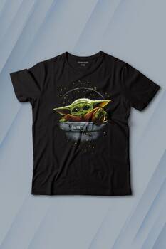 Baby on Board Yoda Star Wars Yeşil Bebek Mandalorian Baskılı Tişört Çocuk T-shirt