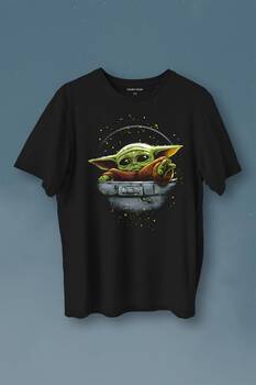 Baby On Board Yoda Star Wars Yeşil Bebek Mandalorian Baskılı Tişört Unisex T-Shirt