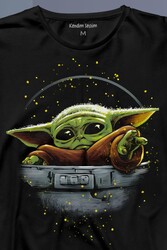 Baby on Board Yoda Star Wars Yeşil Bebek Mandalorian Uzun Kollu Tişört Baskılı T-Shirt - Thumbnail