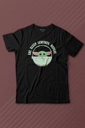 Baby Yoda The Mandalorian Star Wars Bebek Yoda Baskılı Tişört Çocuk T-shirt - Thumbnail