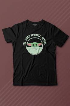 Baby Yoda The Mandalorian Star Wars Bebek Yoda Baskılı Tişört Çocuk T-shirt