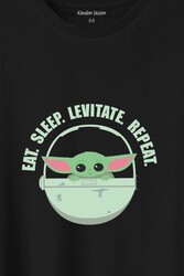 Baby Yoda The Mandalorian Star Wars Bebek Yoda Baskılı Tişört Unisex T-Shirt - Thumbnail