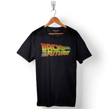 Back To The Future Geleceğe Dönüş Logo Baskılı Tişört Unisex T-Shirt