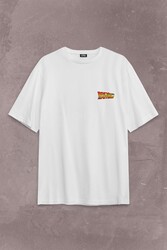 Back To The Future Geleceğe Dönüş Sırt Ön Baskılı Oversize Tişört Unisex T-Shirt - Thumbnail