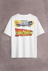 Back To The Future Geleceğe Dönüş Sırt Ön Baskılı Oversize Tişört Unisex T-Shirt - Thumbnail