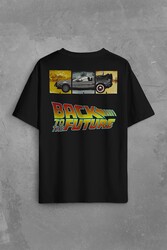 Back To The Future Geleceğe Dönüş Sırt Ön Baskılı Oversize Tişört Unisex T-Shirt - Thumbnail