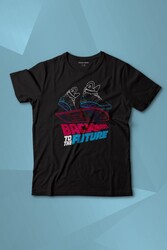 Back To The Future Geleceğe Dönüş Uçan Kaykay Baskılı Tişört Çocuk T-shirt - Thumbnail