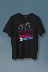 Back To The Future Geleceğe Dönüş Uçan Kaykay Baskılı Tişört Unisex T-Shirt - Thumbnail