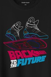 Back To The Future Geleceğe Dönüş Uçan Kaykay Baskılı Tişört Unisex T-Shirt - Thumbnail