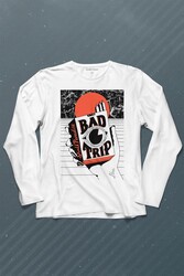 Bad Trip Urban Street Sokak Kültür Uzun Kollu Tişört Baskılı T-Shirt - Thumbnail