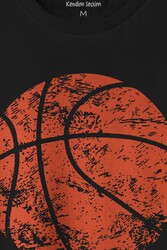 Basketball Vintage Grunge Retro Basket Topu Baskılı Tişört Unisex T-shirt - Thumbnail