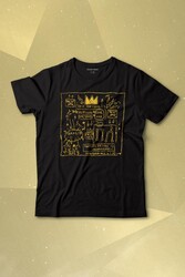 Basquiat Taç Kral King Sanat Pop Art Baskılı Tişört Çocuk T-shirt - Thumbnail