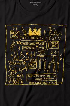 Basquiat Taç Kral King Sanat Pop Art Baskılı Tişört Çocuk T-shirt