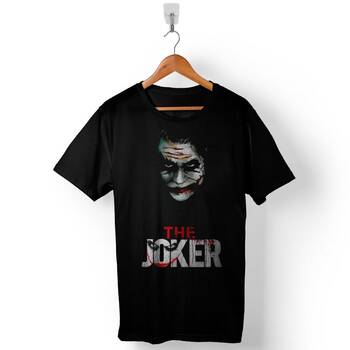 Batman Joker Dark Knight Kara Şovalye Baskılı Tişört Unisex T-Shirt