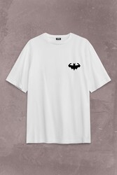 Batman Logo Gym Fitness Bodybuilding Sırt Ön Baskılı Oversize Tişört Unisex T-Shirt - Thumbnail