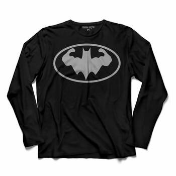 BATMAN LOGO GYM FITNESS BODYBUILDING UZUN KOLLU TİŞÖRT