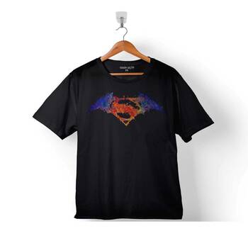 BATMAN V VS SUPERMAN WATERCOLOR LOGO ÇOCUK TİŞÖRT