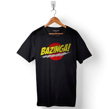 Bazinga Şaka The Bıg Bang Theory Sheldon Cooper Baskılı Tişört Unisex T-Shirt