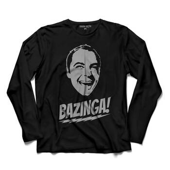 BAZINGA ŞAKA THE BIG BANG THEORY SHELDON COOPER KOLLU TİŞÖRT