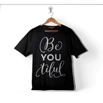 BE YOU TIFULBEAUTIFUL SEN GÜZELSİN YAZILI 2 ÇOCUK TİŞÖRT