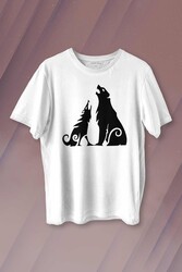 Bear and Wolf God of War Ragnarök Kısa Kollu Baskılı Erkek T-shirt Unisex Tişört - Thumbnail