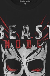 Beast Mode Gym Spor Workout Baskılı Erkek Tişört - Thumbnail