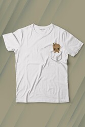 Bebek Groot Marvel Galaksinin Koruyucuları Cep Baskılı Tişört Çocuk T-shirt - Thumbnail