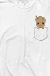 Bebek Groot Marvel Galaksinin Koruyucuları Cep Uzun Kollu Tişört Baskılı T-Shirt - Thumbnail