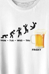 Beer Week Friday Weekend Bira Alkol Hafta Sonu Tatili Baskılı Tişört Unisex T-shirt - Thumbnail