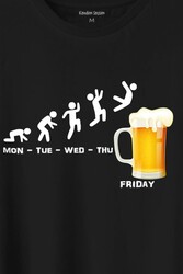 Beer Week Friday Weekend Bira Alkol Hafta Sonu Tatili Baskılı Tişört Unisex T-Shirt - Thumbnail