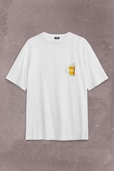 Beer Week Friday Weekend Bira Alkol Hafta Sonu Tatili Sırt Ön Baskılı Oversize Tişört Unisex T-Shirt - Thumbnail