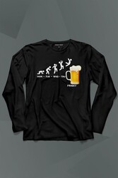 Beer Week Friday Weekend Bira Alkol Hafta Sonu Tatili Uzun Kollu Tişört Baskılı T-Shirt - Thumbnail