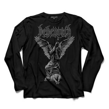 BEHEMOTH BAPHOMET LOGO BLACK METAL KOYUN ÖLDÜRME KOLLU TİŞÖRT