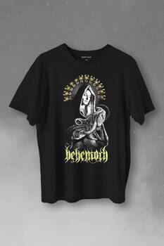 Behemoth Gothic Black Metal Rock Music Death Müzik Baskılı Tişört Unisex T-Shirt