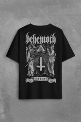 Behemoth The Satanıst Ben Sahar Metallica Sırt Ön Baskılı Oversize Tişört Unisex T-Shirt - Thumbnail