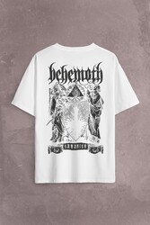 Behemoth The Satanıst Ben Sahar Metallica Sırt Ön Baskılı Oversize Tişört Unisex T-Shirt - Thumbnail