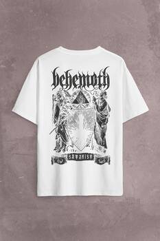 Behemoth The Satanıst Ben Sahar Metallica Sırt Ön Baskılı Oversize Tişört Unisex T-Shirt