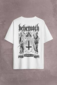 Behemoth The Satanıst Ben Sahar Metallica Sırt Ön Baskılı Oversize Tişört Unisex T-Shirt