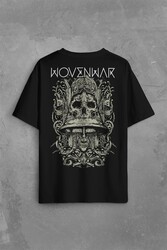 Ben Sahar Behemoth Metal Rock Kuru Kafa Skull Sırt Ön Baskılı Oversize Tişört Unisex T-Shirt - Thumbnail