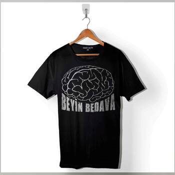 Beyin Bedava Attım Hafızaya Okul Ders Sınav Baskılı Tişört Unisex T-Shirt