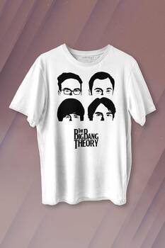 Big Bang Theory Dizi The Beatles Rock Kısa Kollu Baskılı Erkek T-shirt Unisex Tişört