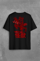 Big Hero 6 Fred Kaiju Büyük Kahraman Sırt Ön Baskılı Oversize Tişört Unisex T-Shirt - Thumbnail