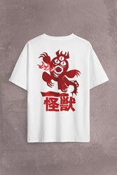 Big Hero 6 Fred Kaiju Büyük Kahraman Sırt Ön Baskılı Oversize Tişört Unisex T-Shirt - Thumbnail