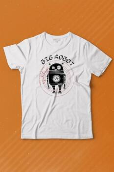 Big Robot 2 Comics Çizgi Film Minimal Dizi Baskılı Tişört Çocuk T-shirt