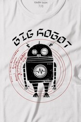 Big Robot 2 Comics Çizgi Film Minimal Dizi Baskılı Tişört Çocuk T-shirt - Thumbnail