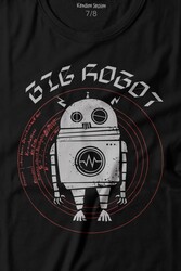 Big Robot 2 Comics Çizgi Film Minimal Dizi Baskılı Tişört Çocuk T-shirt - Thumbnail