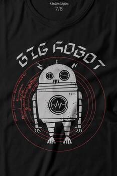 Big Robot 2 Comics Çizgi Film Minimal Dizi Baskılı Tişört Çocuk T-shirt