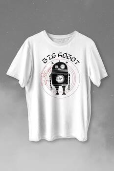 Big Robot 2 Comics Çizgi Film Minimal Dizi Baskılı Tişört Unisex T-shirt