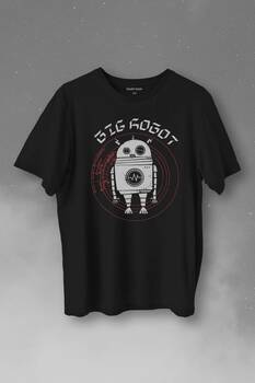 Big Robot 2 Comics Çizgi Film Minimal Dizi Baskılı Tişört Unisex T-Shirt